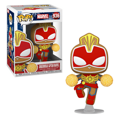 #936 - Marvel - Gingerbread Captain Marvel Pop!